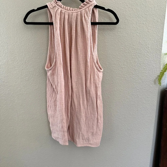 Sirens & Seashells Pink Sleeveless Blouse  Size Large, sleeveless blouse, womens - Picture 5 of 6